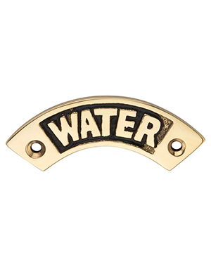 Curved Name Plate – Water